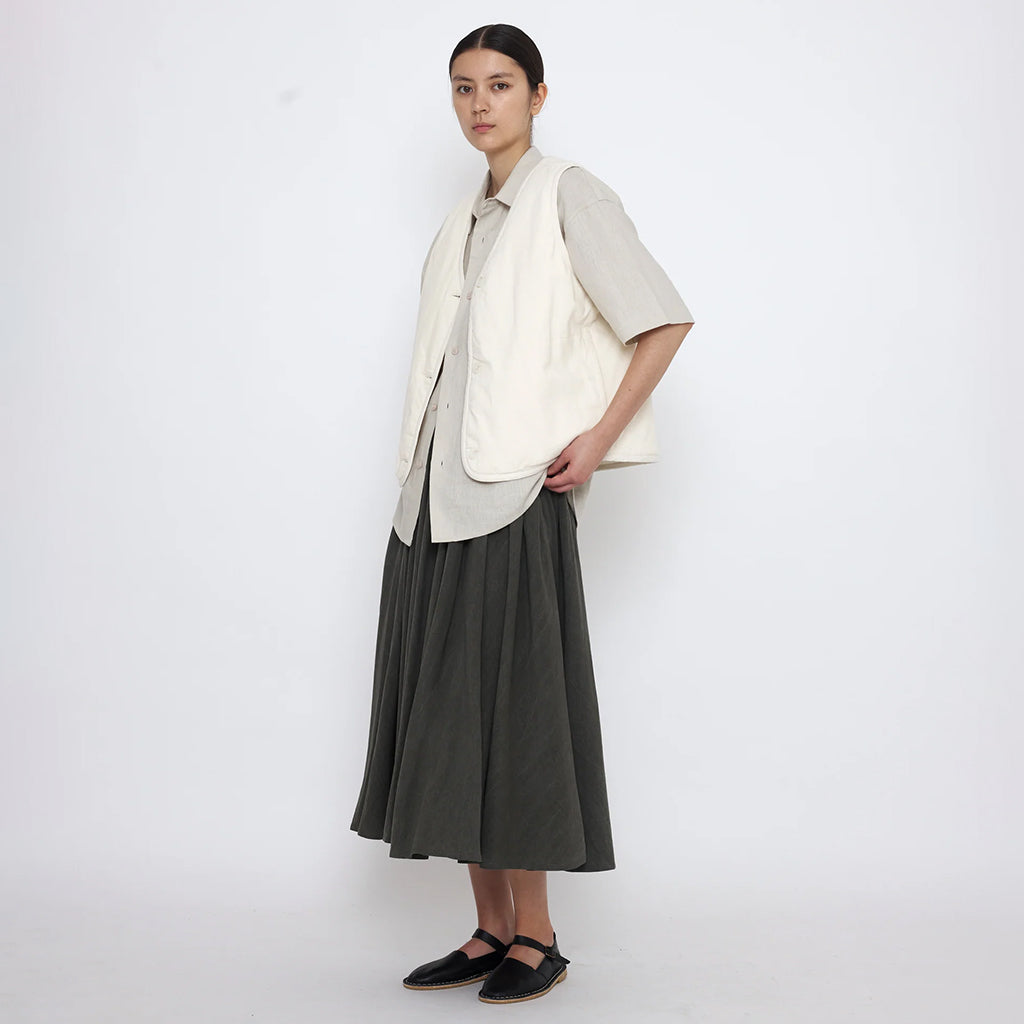 7115 By Szeki Unisex Reversible Quilted Vest Antique White