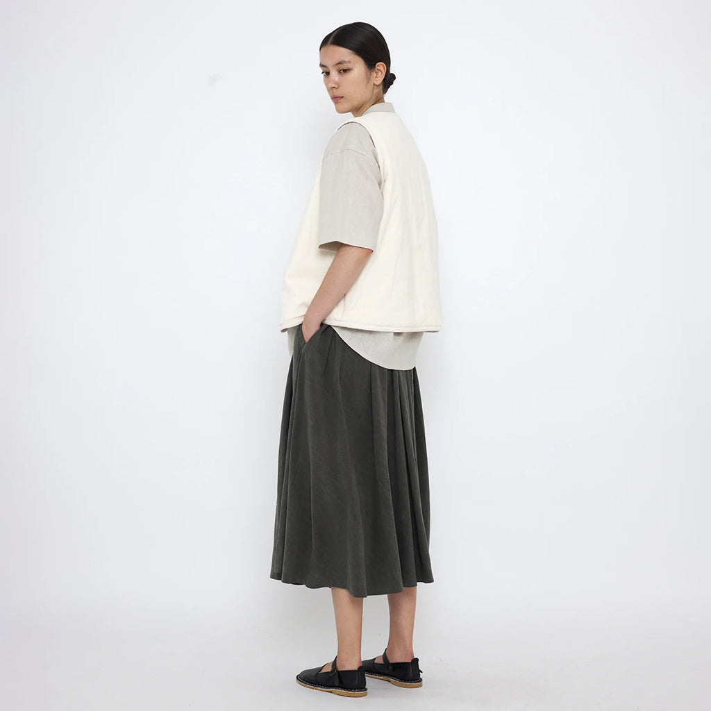 7115 By Szeki Unisex Reversible Quilted Vest Antique White