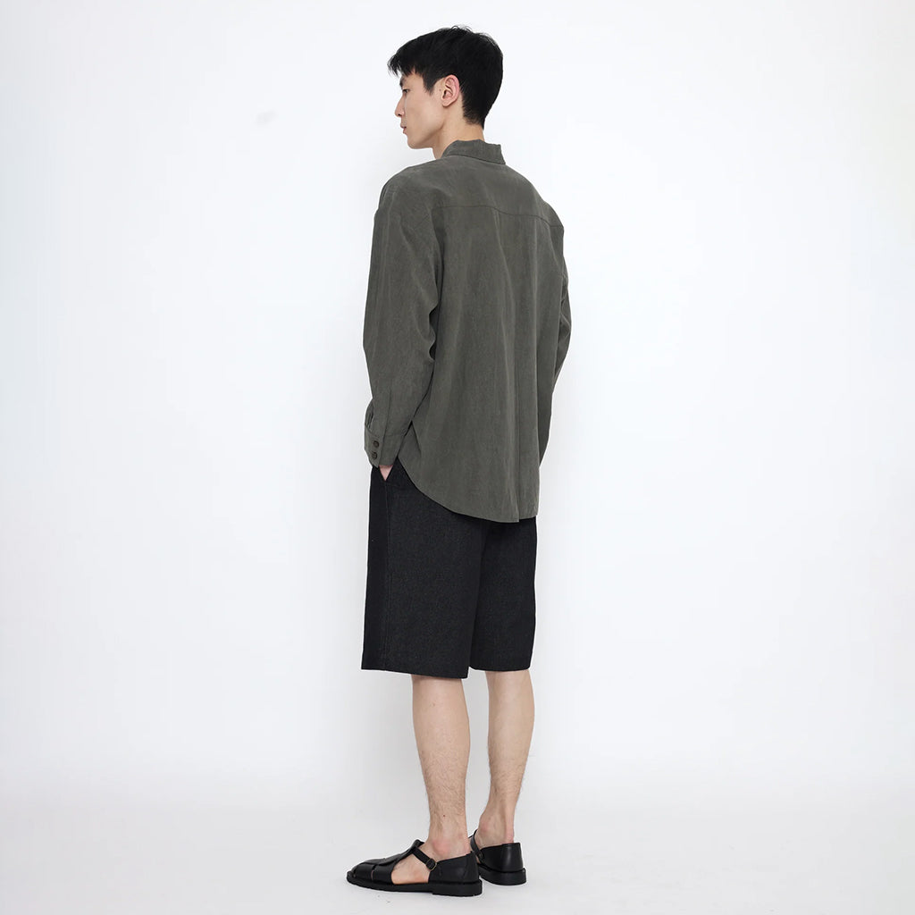 7115 By Szeki Unisex Signature Dolman Shirt Pewter Green