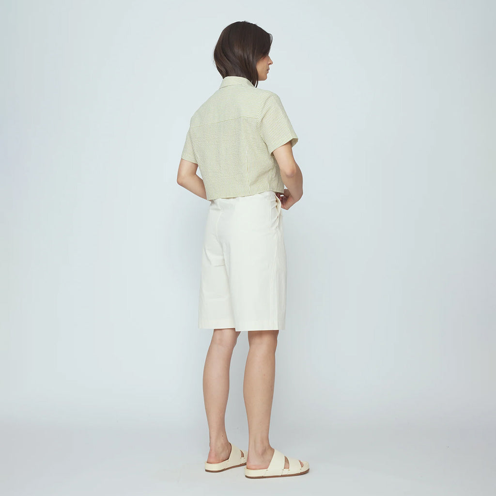 7115 By Szeki Unisex Summer Shorts Rice White