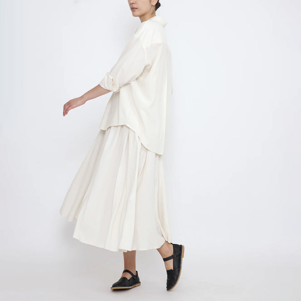 7115 By Szeki Woman Soft Praire Skirt Antique White