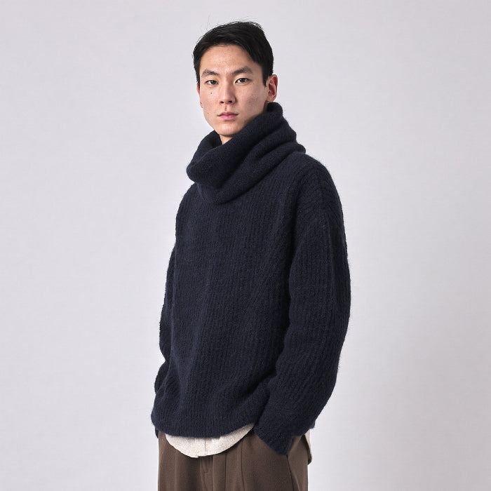7115 By Szeki Woman Brushed Ring Scarf Navy