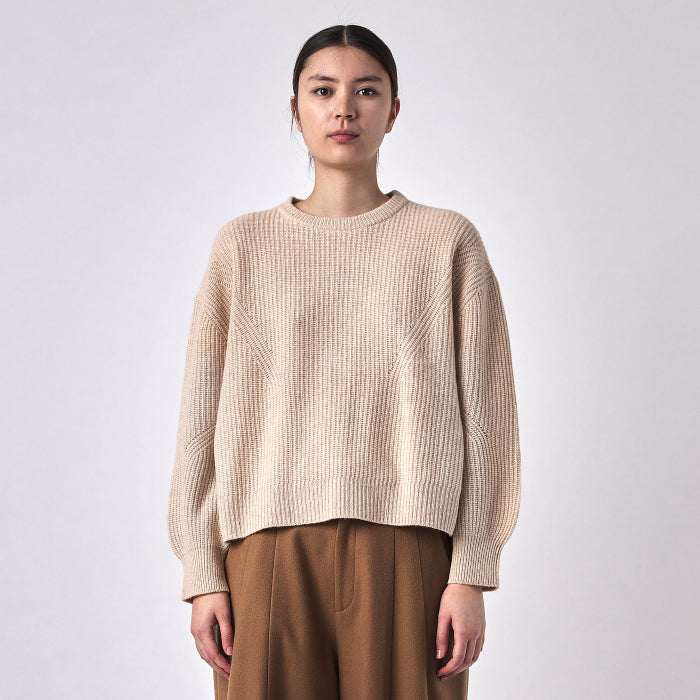 7115 By Szeki Woman Signature Yak Poet Sweater Cream