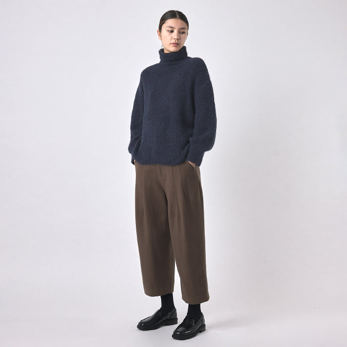 Navy wool online turtleneck sweater