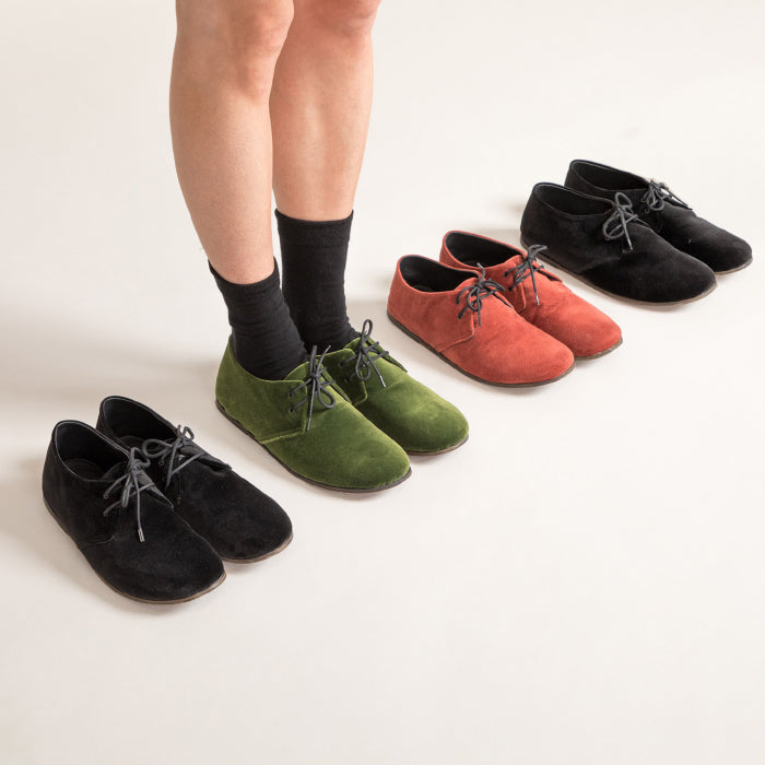 Album Di Famiglia Unisex Velvet Shoes Olive Green