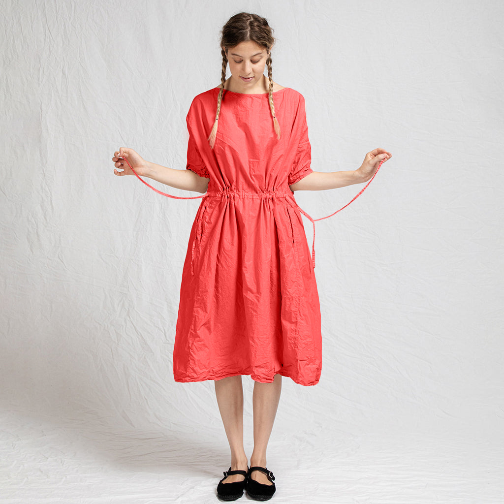 Album Di Famiglia Woman Oversized Dress Poppy Red