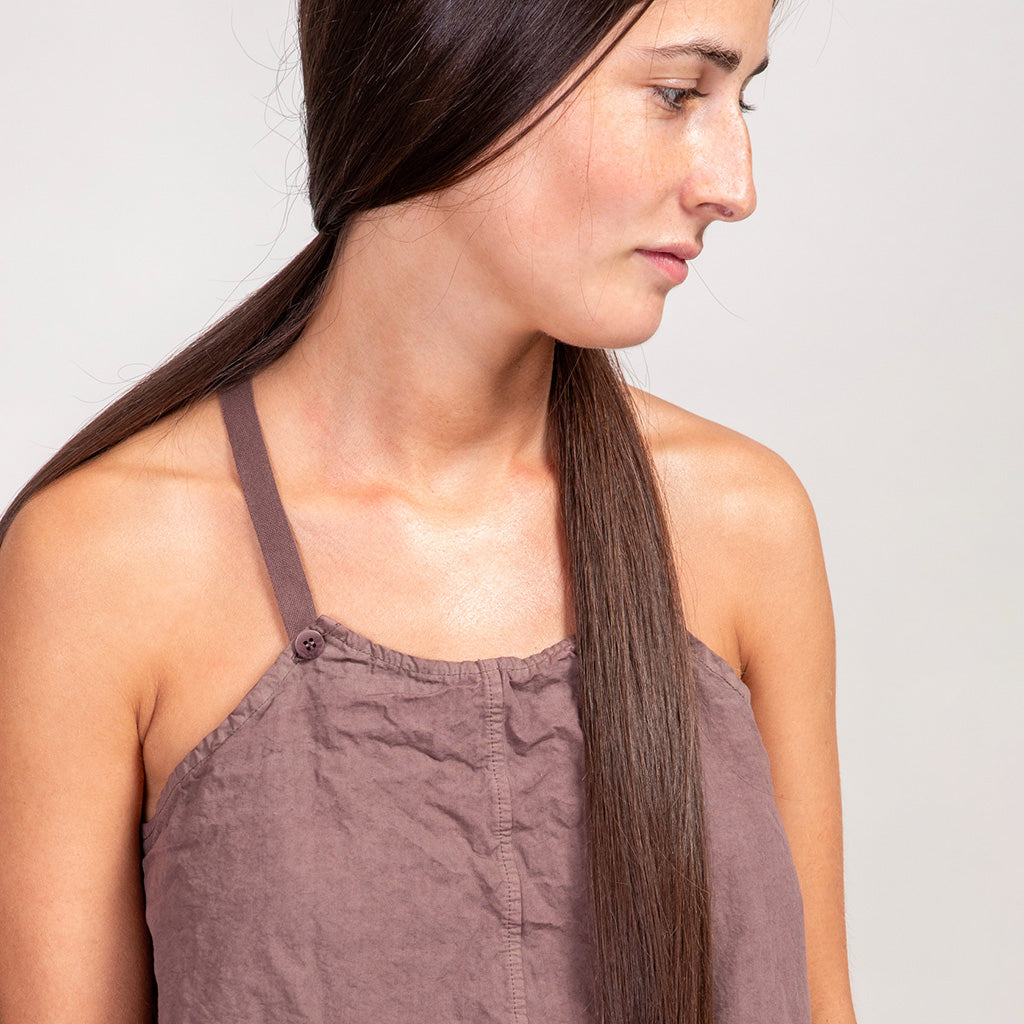 Album Di Famiglia Woman Apron Tank Top CC Mauve Pink