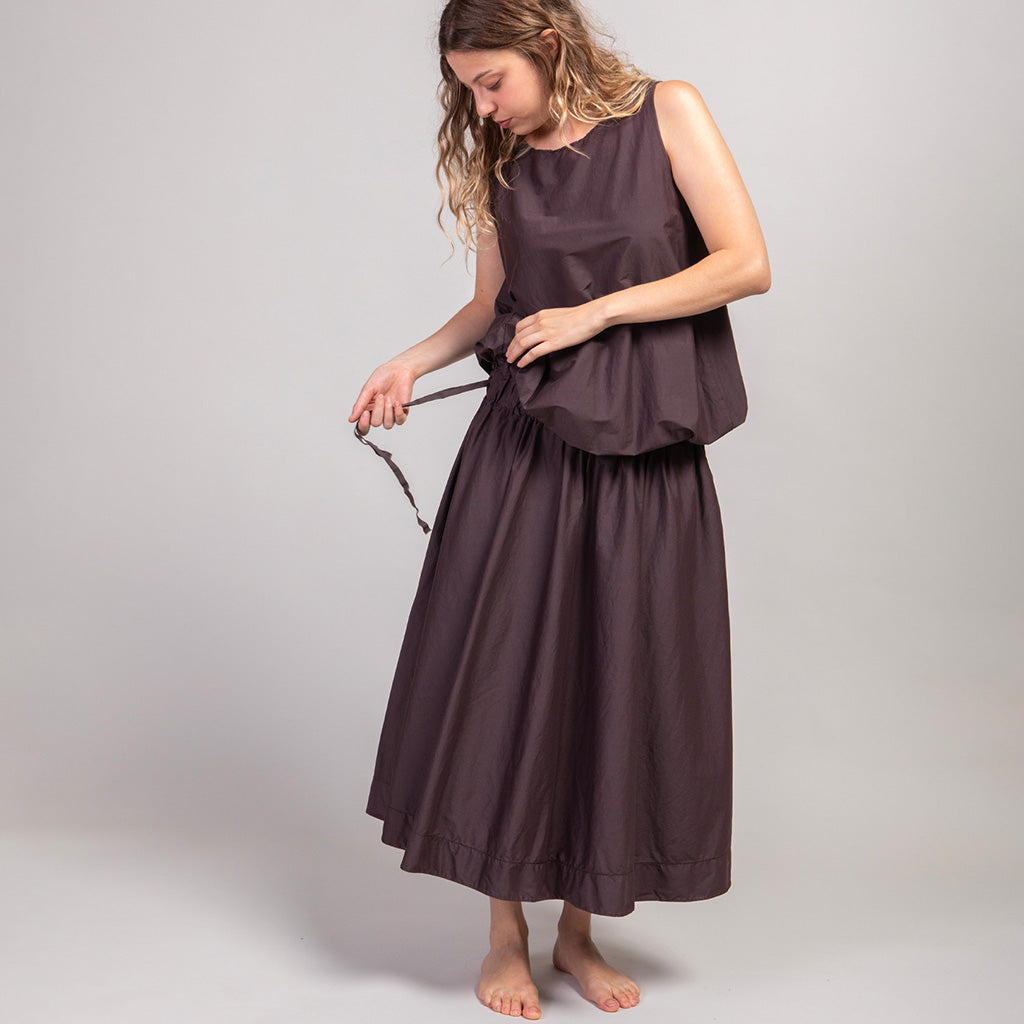 Album Di Famiglia Woman Sleeveless Dress TSL Thyme Grey