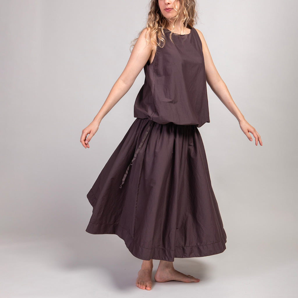 Album Di Famiglia Woman Sleeveless Dress TSL Thyme Grey