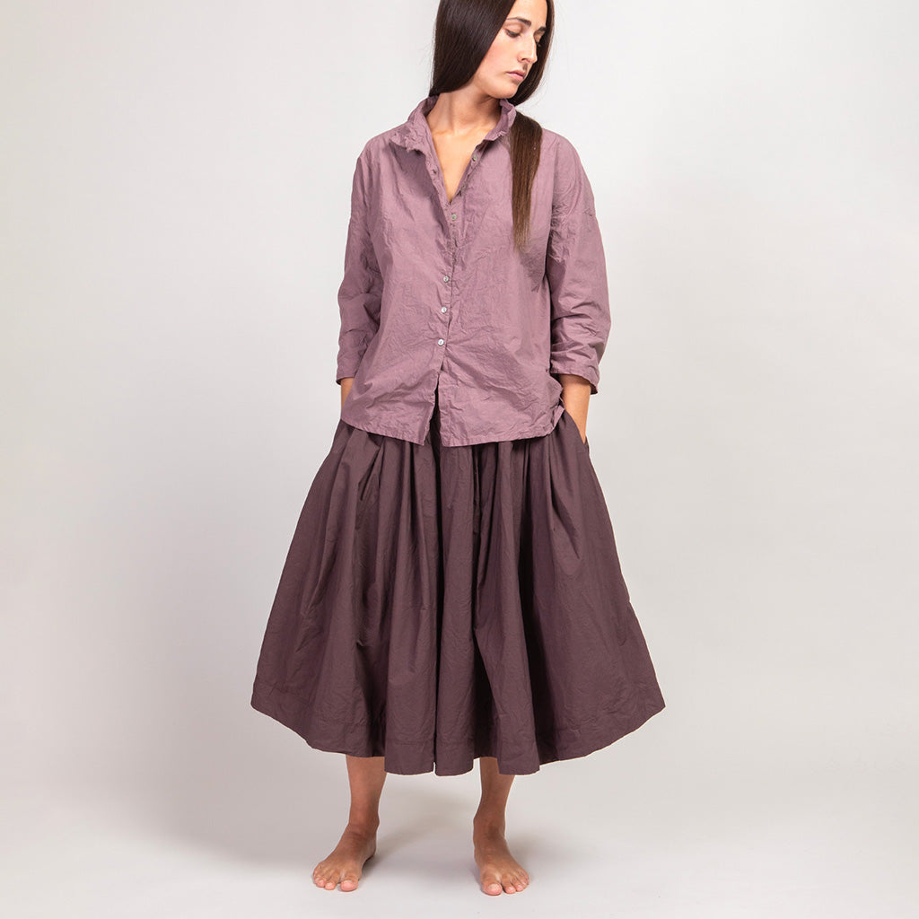 Album Di Famiglia Woman Pleated Short Skirt TC Mauve Pink