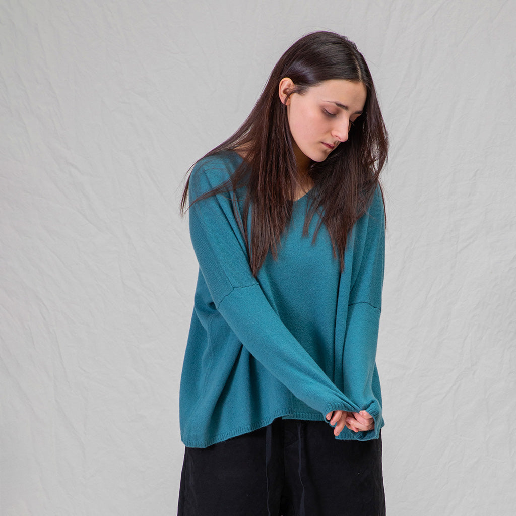 Album Di Famiglia Woman V-Neck Sweater WS Black