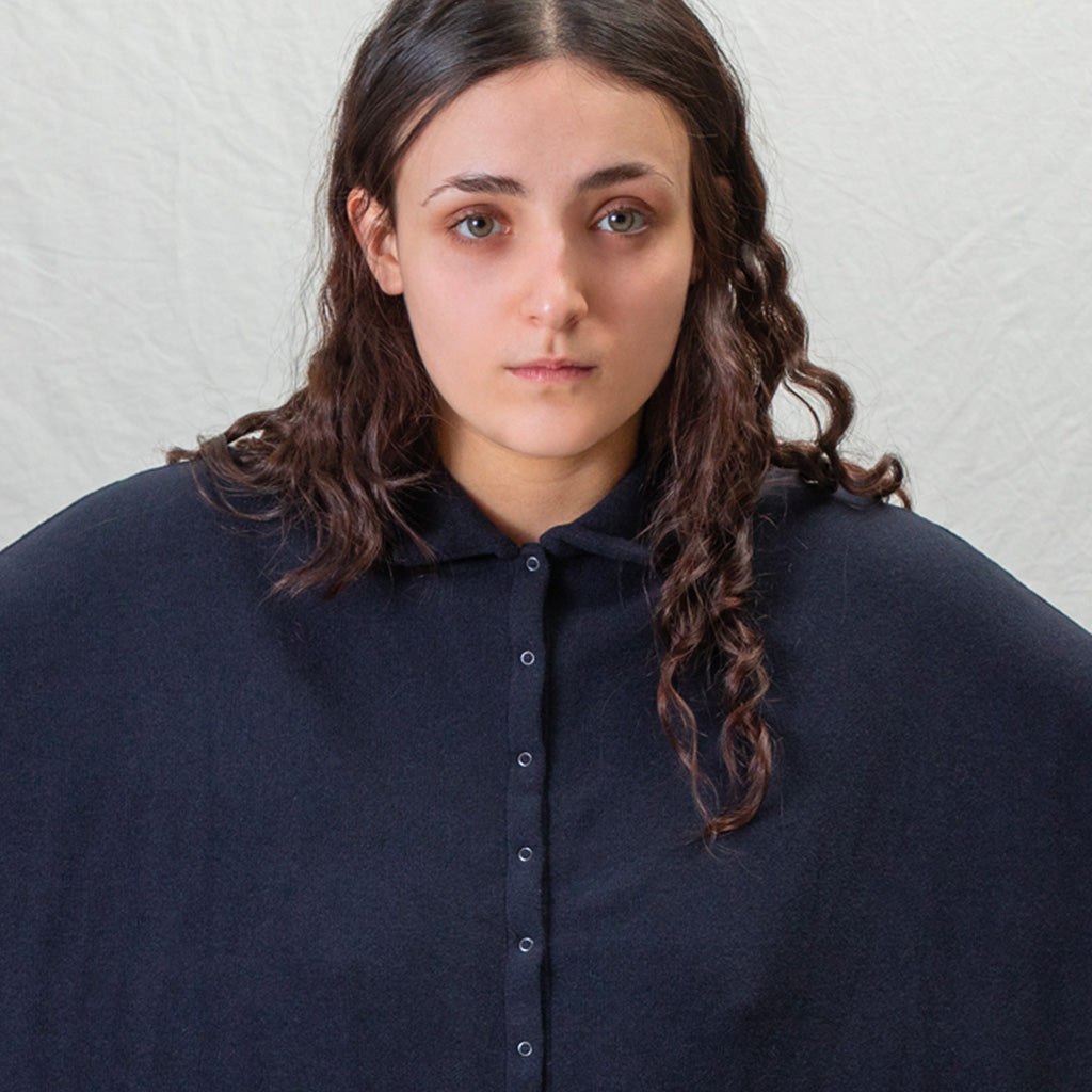 Album Di Famiglia Woman Polo Aperta Cardigan JP Navy Blue