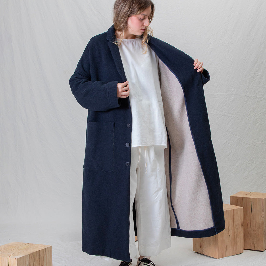 Album Di Famiglia Woman Soft Long Coat Black