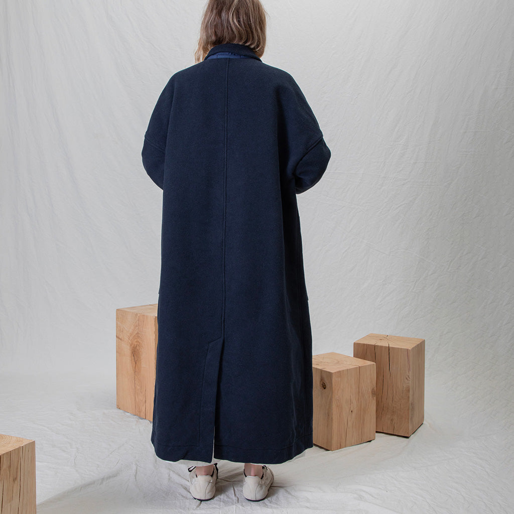 Album Di Famiglia Woman Soft Long Coat Black