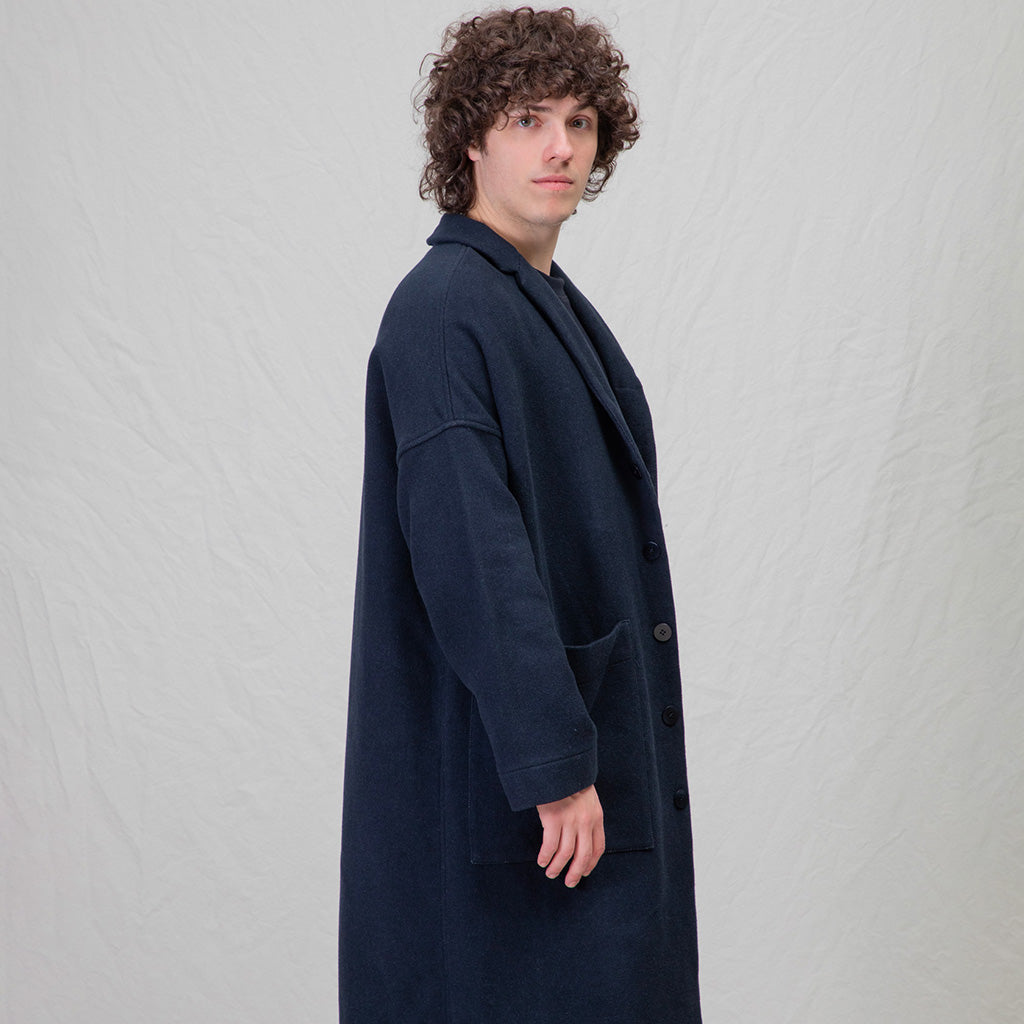 Album Di Famiglia Woman Soft Long Coat Black