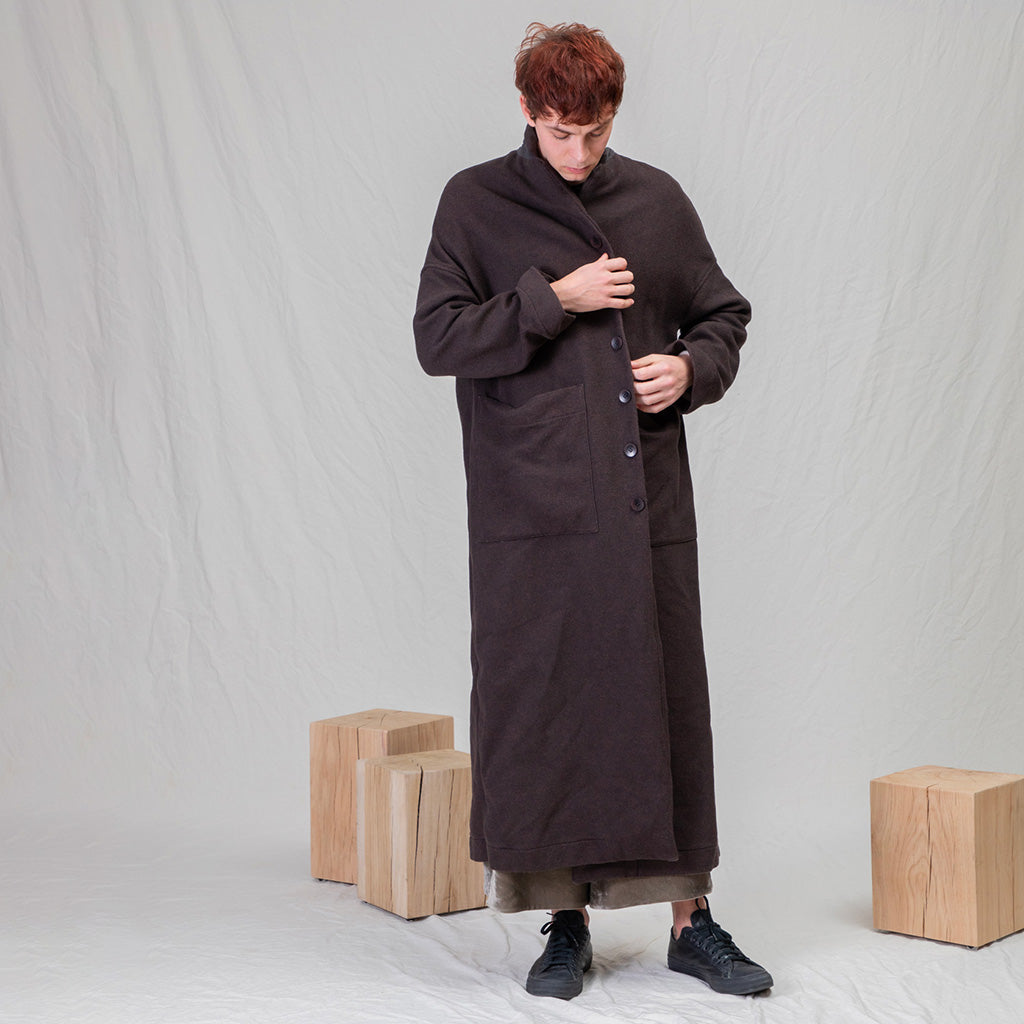 Album Di Famiglia Woman Soft Long Coat Black