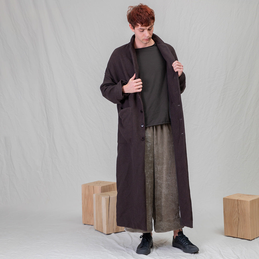 Album Di Famiglia Woman Soft Long Coat Black