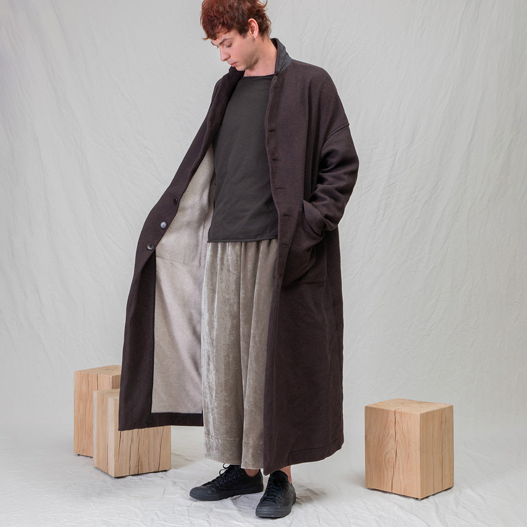 Album Di Famiglia Woman Soft Long Coat Black