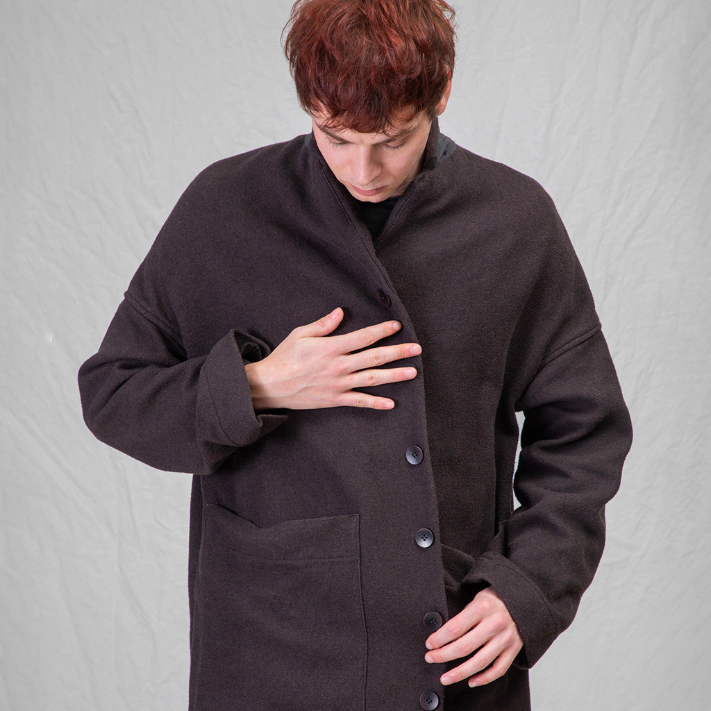 Album Di Famiglia Woman Soft Long Coat Black