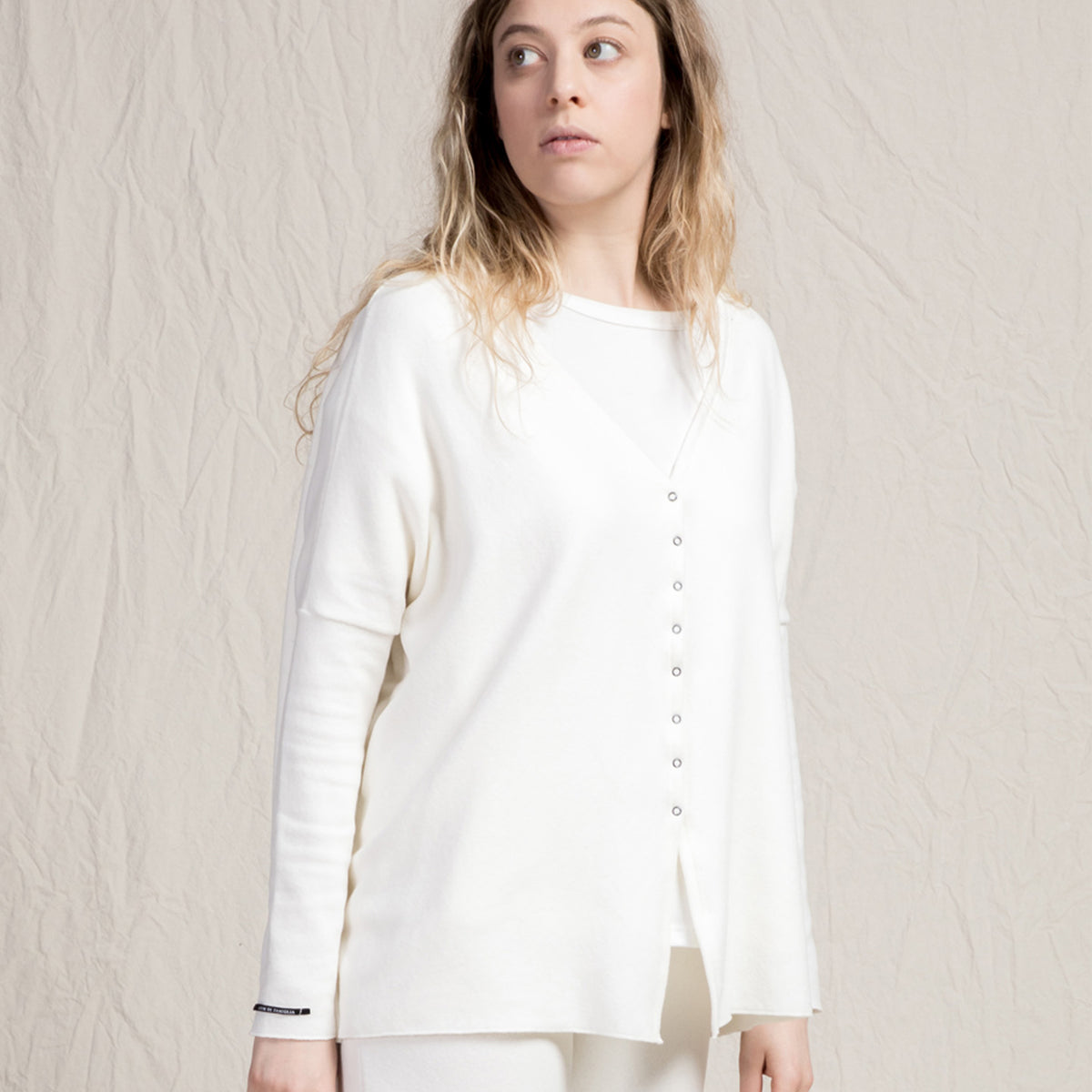 Album Di Famiglia Woman Cardigan JP Milk White