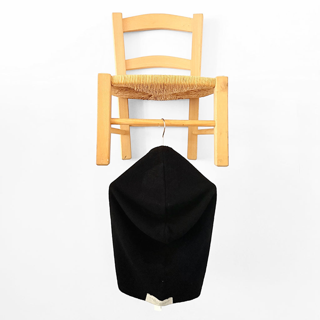 Album Di Famiglia Woman Cashmere Cagoule WS Hood Hat Black