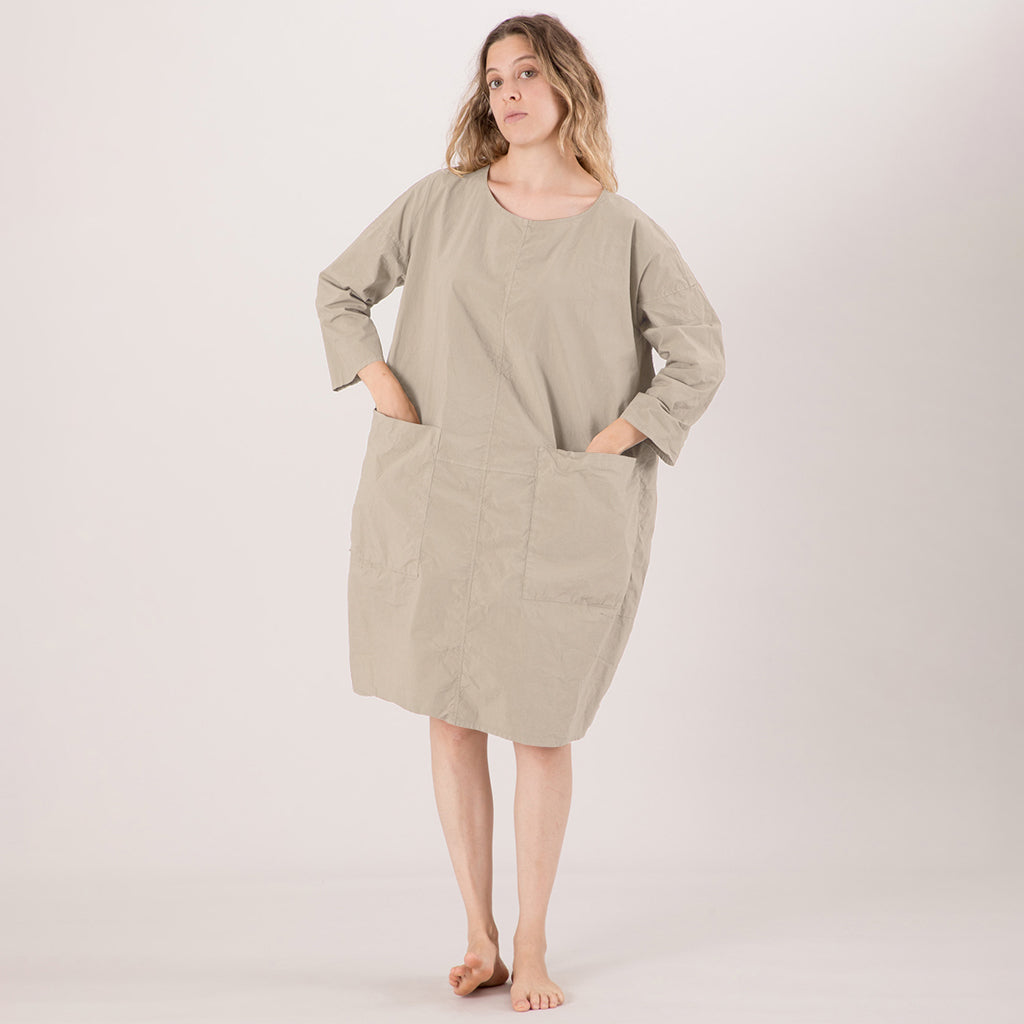 Album Di Famiglia Woman Dress Tasche TS Stone Grey