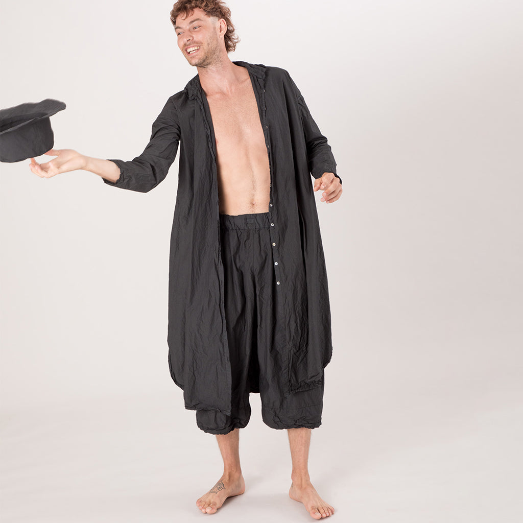 Album Di Famiglia Woman Long Shirt Dress TC Stone Grey