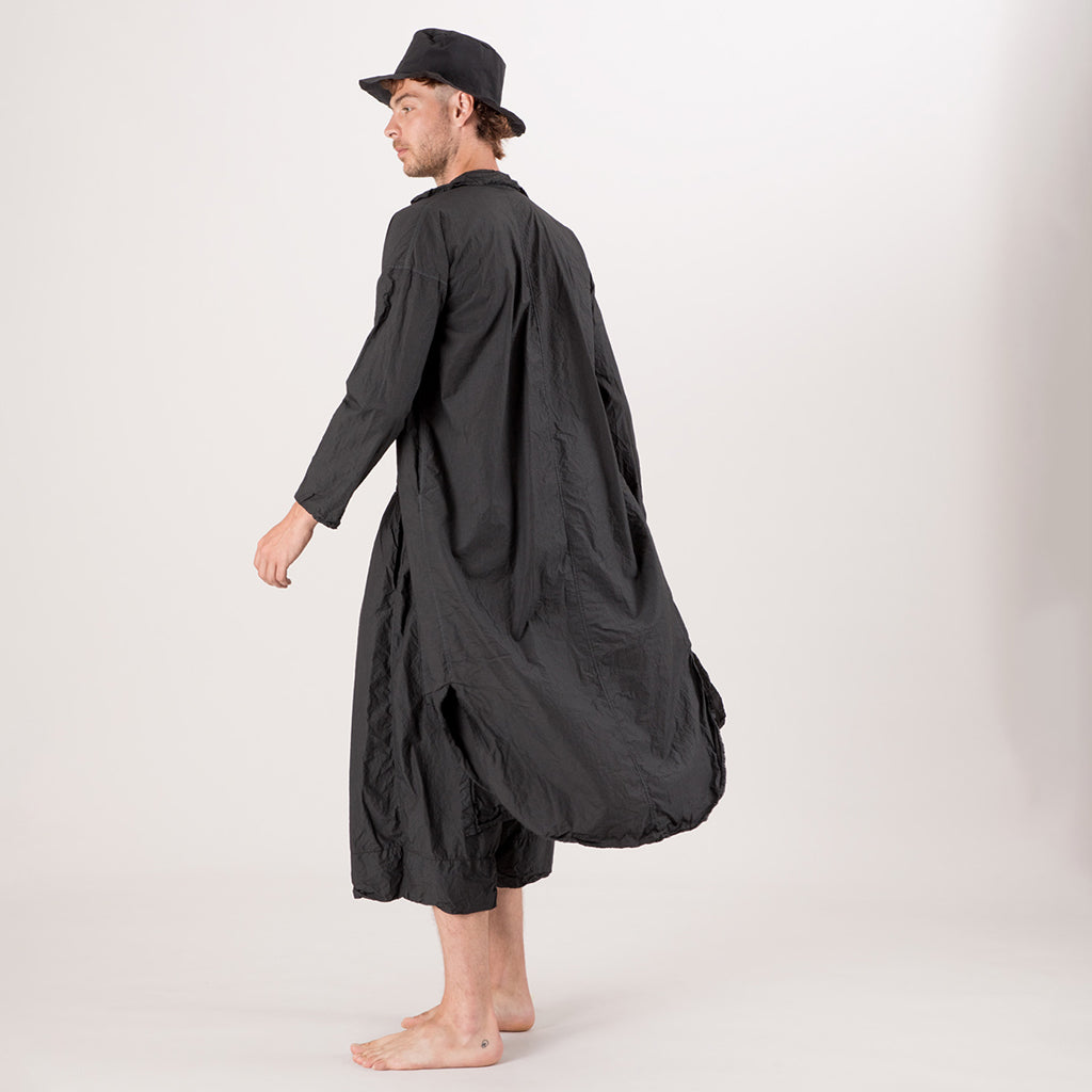 Album Di Famiglia Woman Long Shirt Dress TC Stone Grey