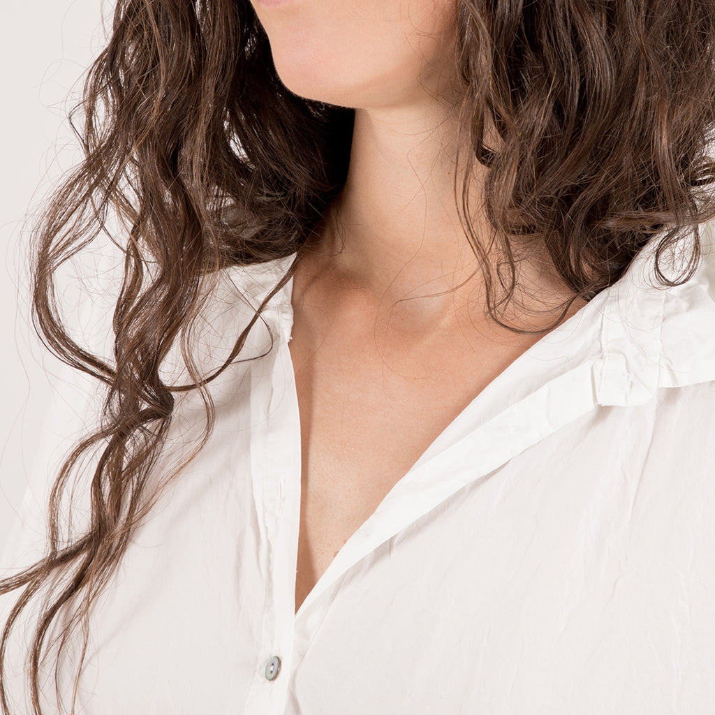 Album Di Famiglia Woman Long Shirt Dress TC Milk White