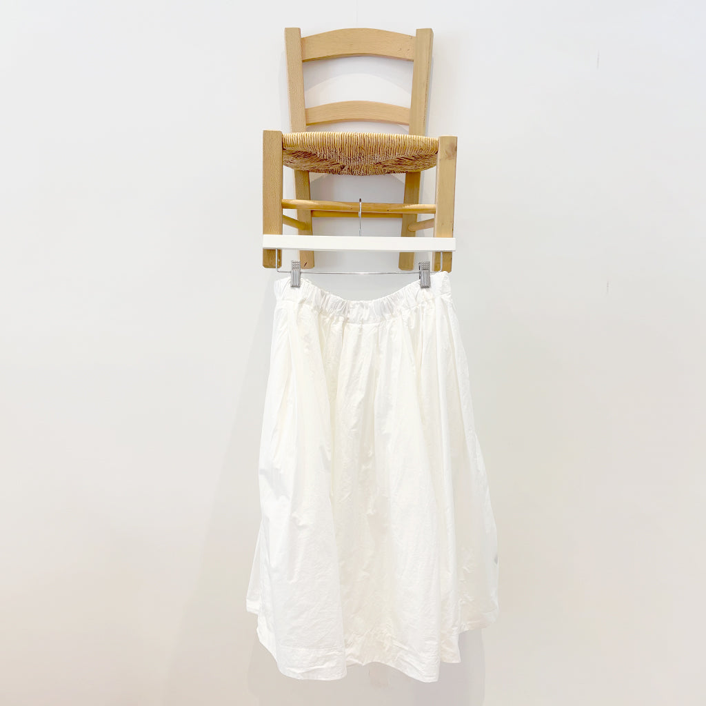 Album Di Famiglia Woman Pleated Short Skirt TC Milk White