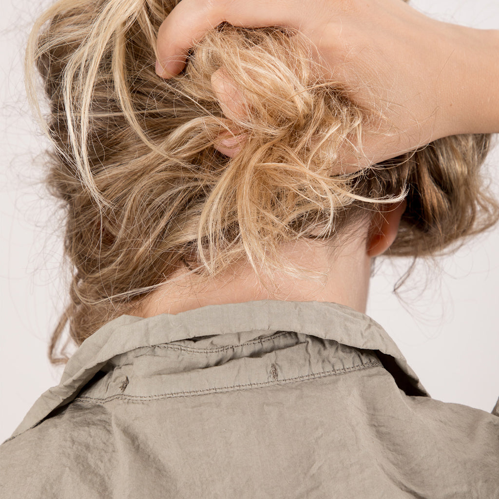 Album Di Famiglia Woman Short Collar Shirt TC Milk White