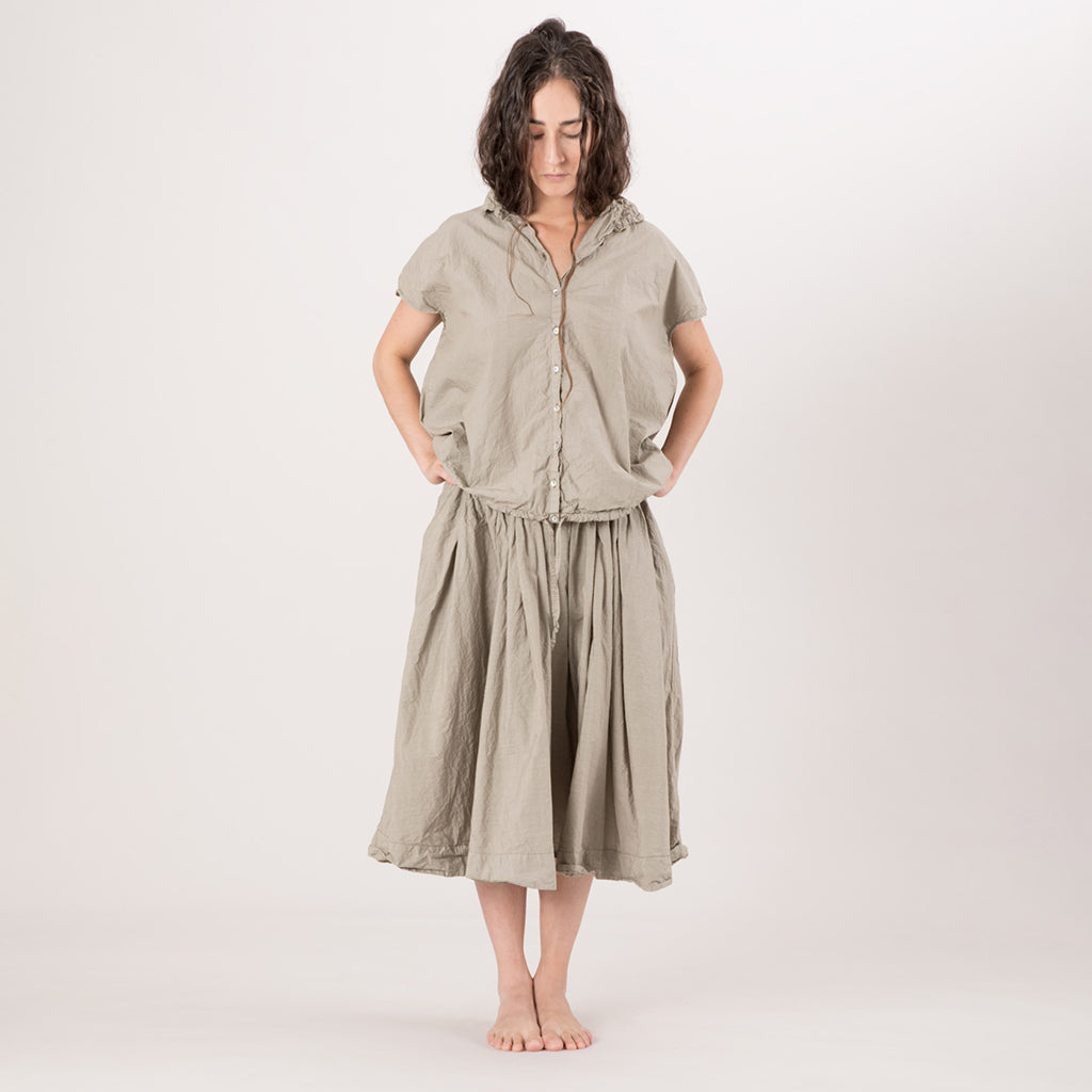 Album Di Famiglia Woman Short Sleeveless Shirt TC Milk White