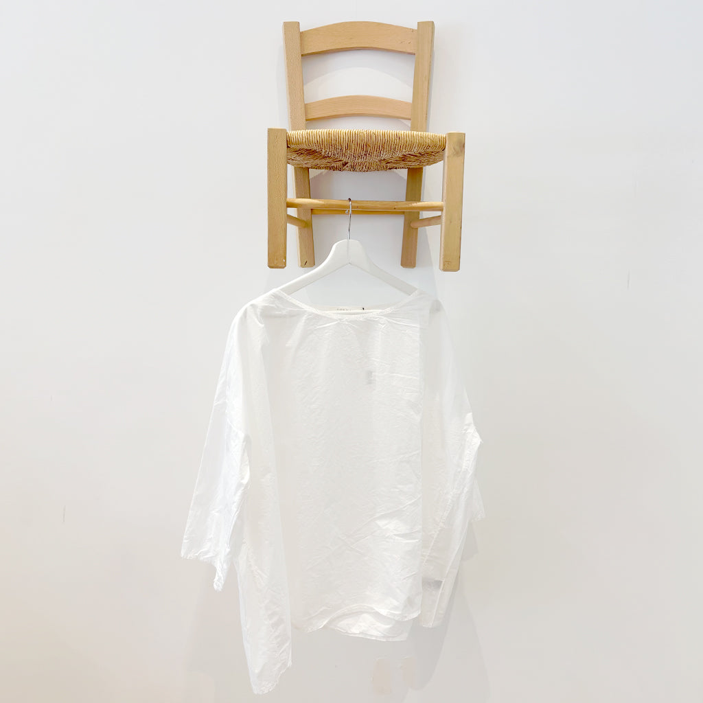 Album Di Famiglia Woman Short Tunic Shirt TC Milk White