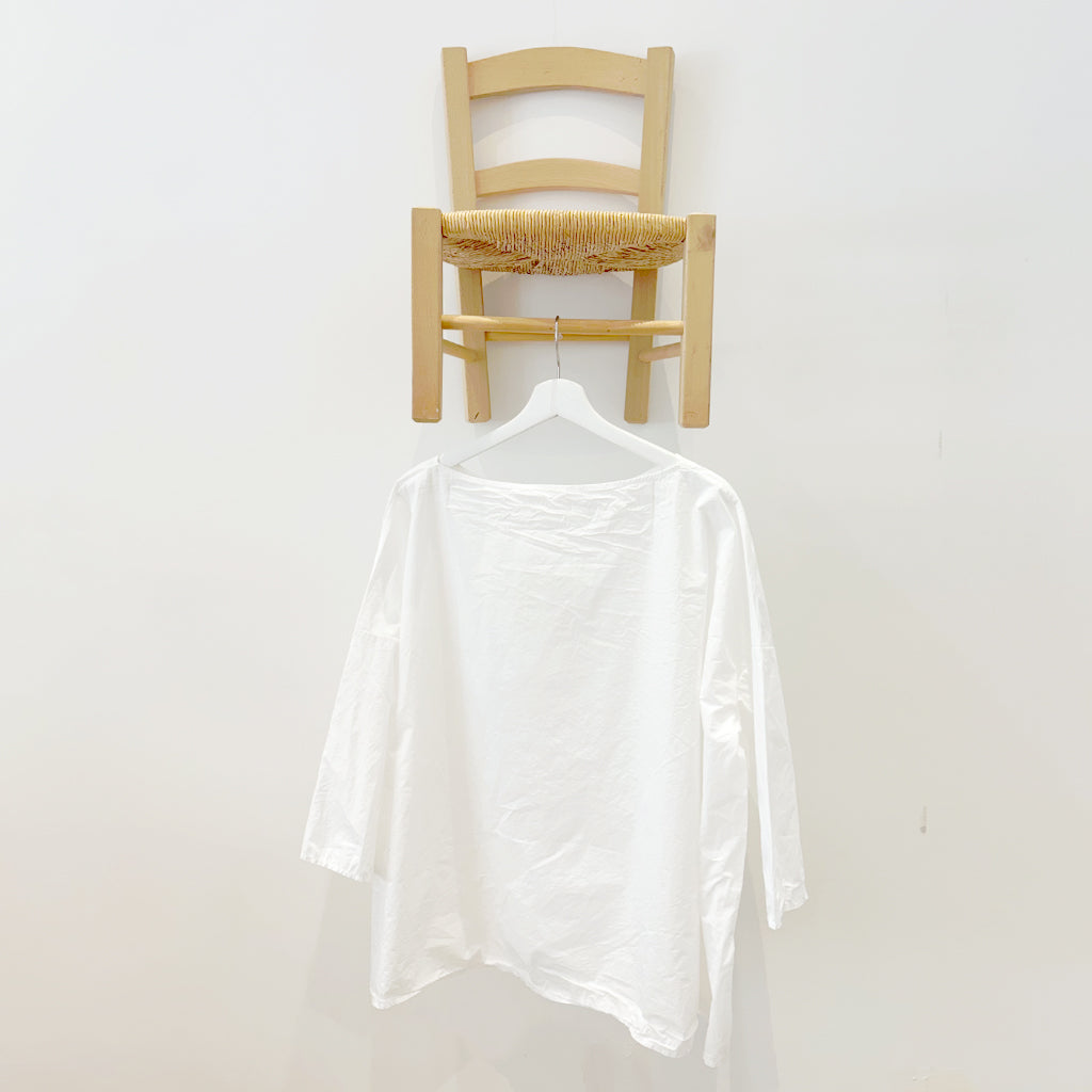 Album Di Famiglia Woman Short Tunic Shirt TC Milk White