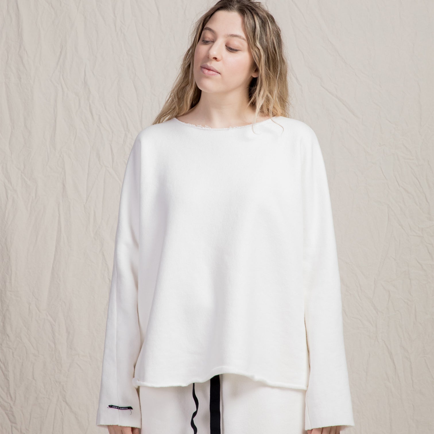 Album Di Famiglia Woman Soft Jumper Sweater Milk White