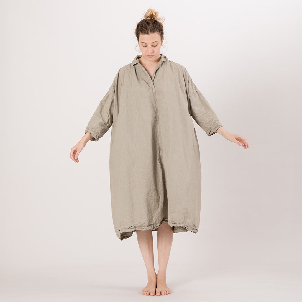 Album Di Famiglia Woman Vareuse Dress TC Stone Grey