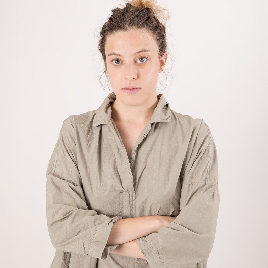 Album Di Famiglia Woman Vareuse Dress TC Stone Grey - Advice