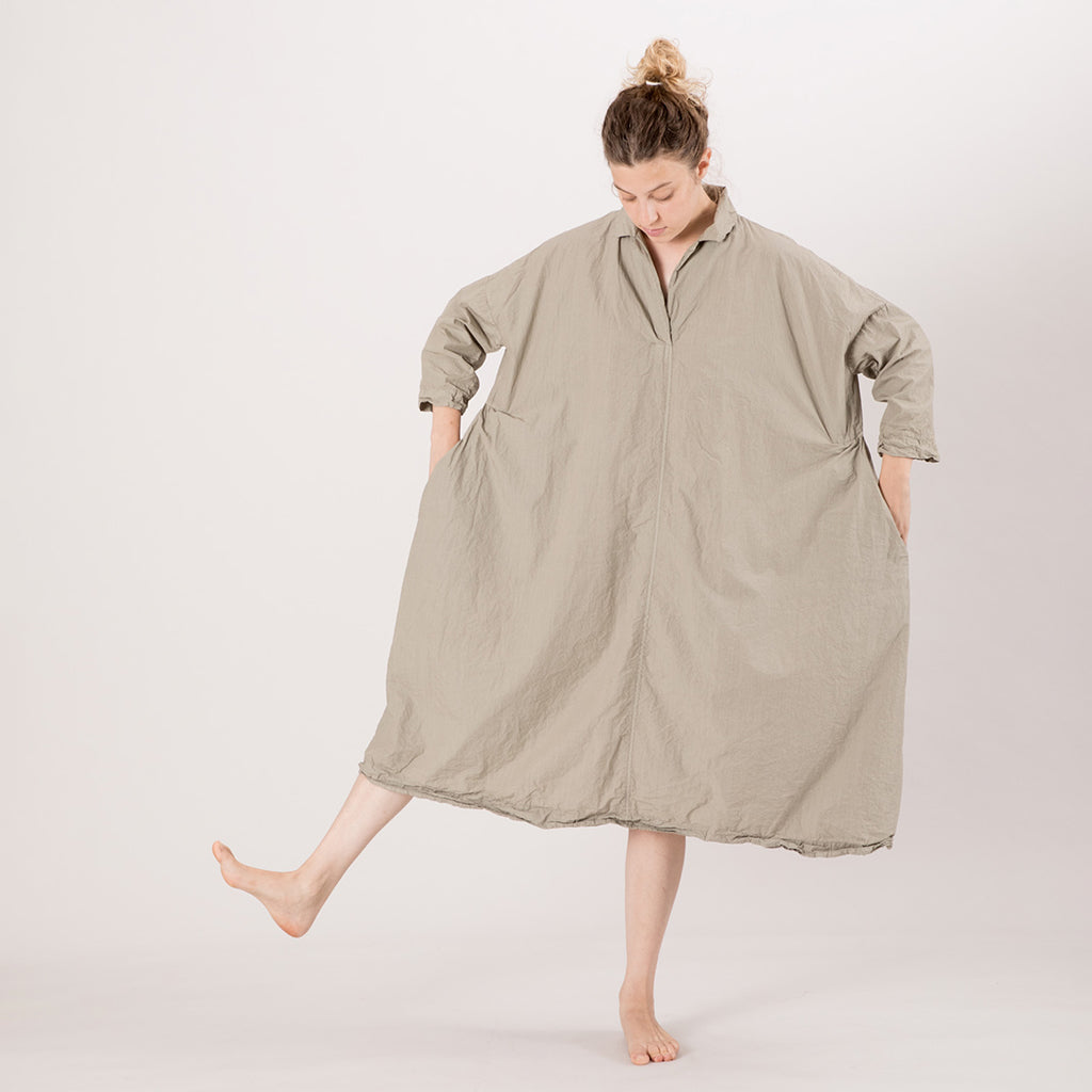 Album Di Famiglia Woman Vareuse Dress TC Stone Grey