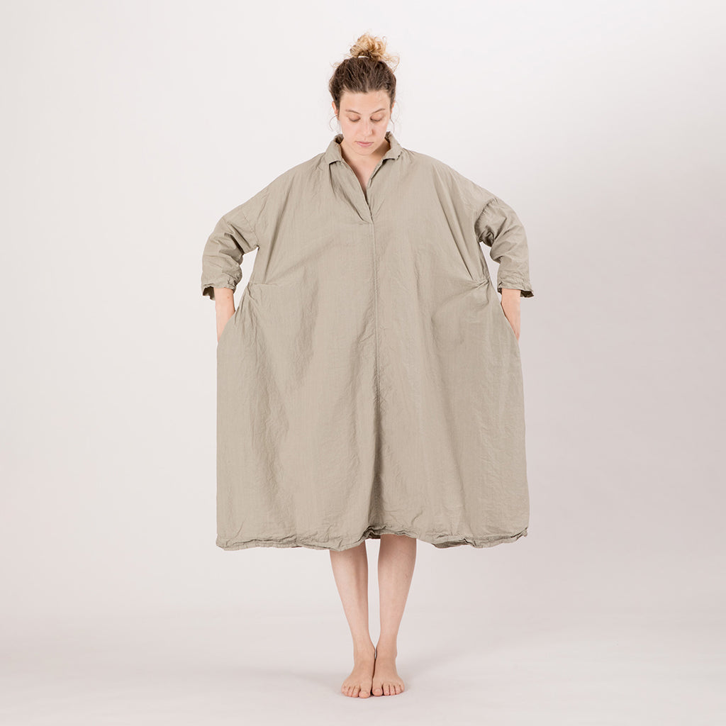 Album Di Famiglia Woman Vareuse Dress TC Stone Grey