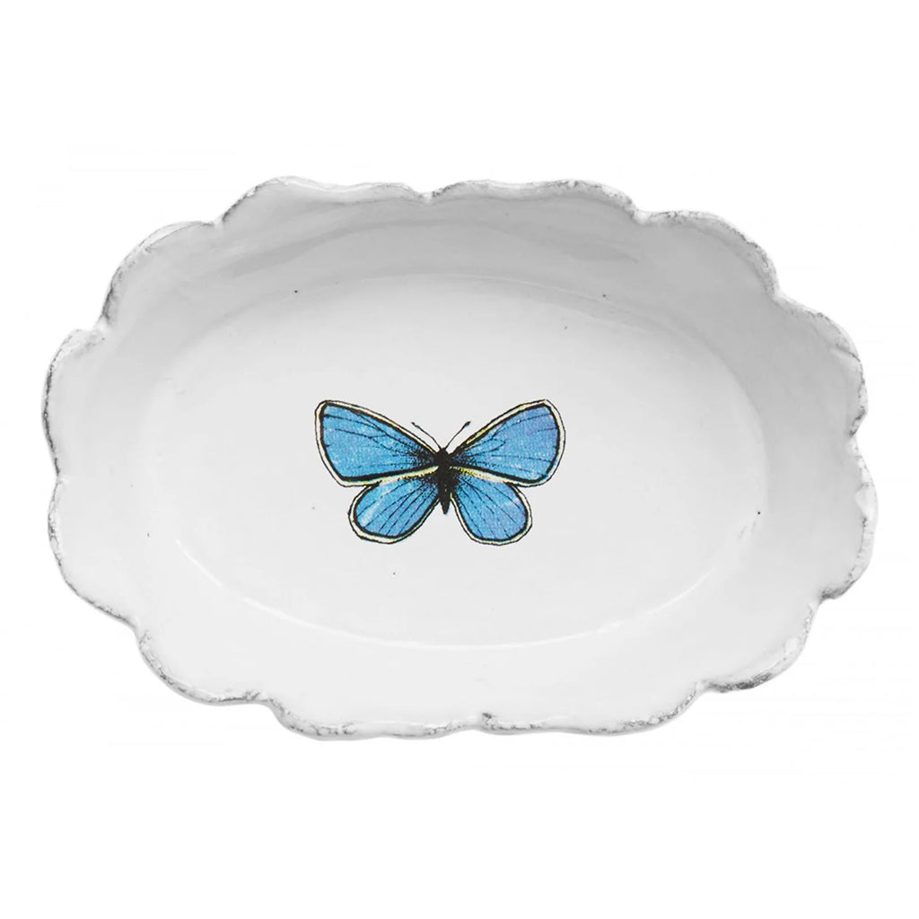 Astier De Villatte Blue Butterfly Dish