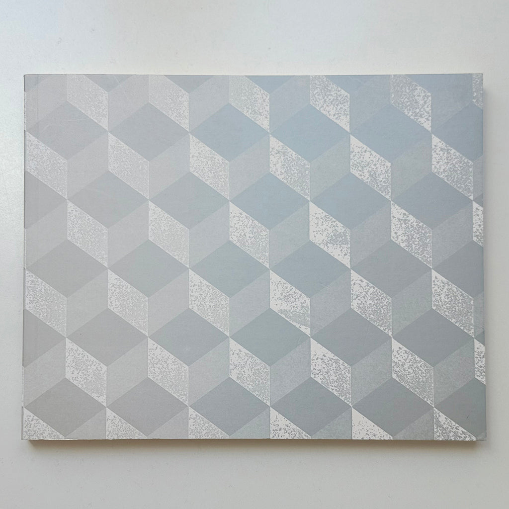 Astier De Villatte Stationery Notebook Italian Large Grey and White