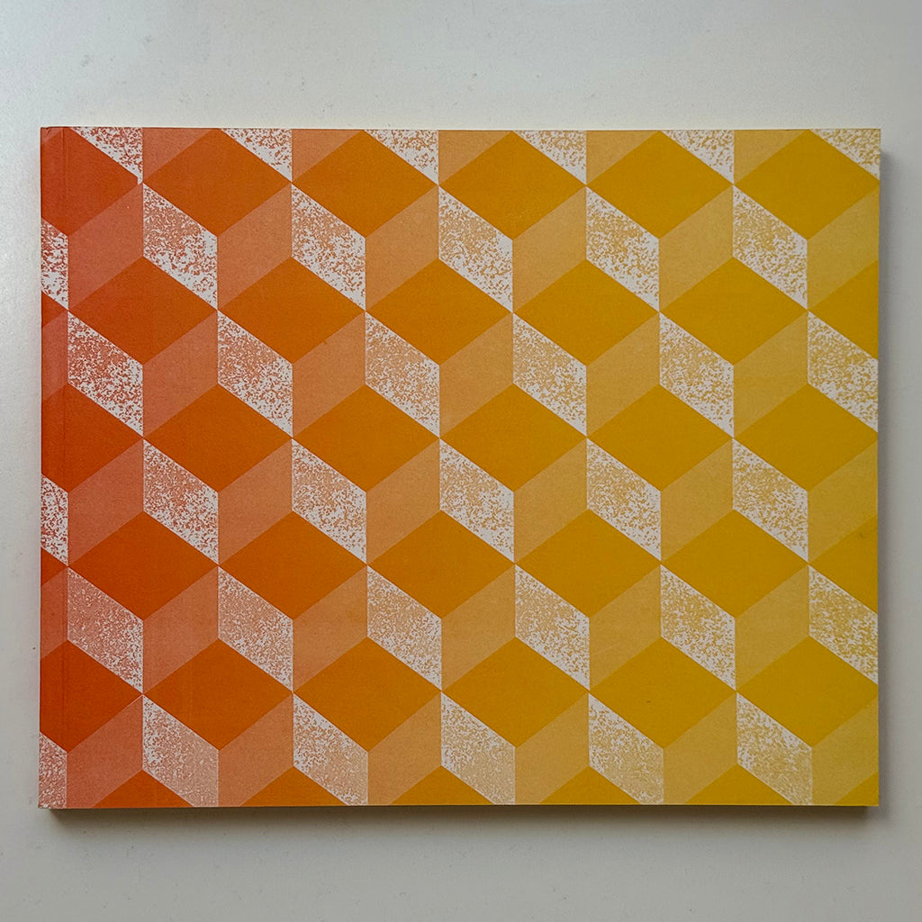 Astier De Villatte Stationery Notebook Italian Large Peach and Yellow