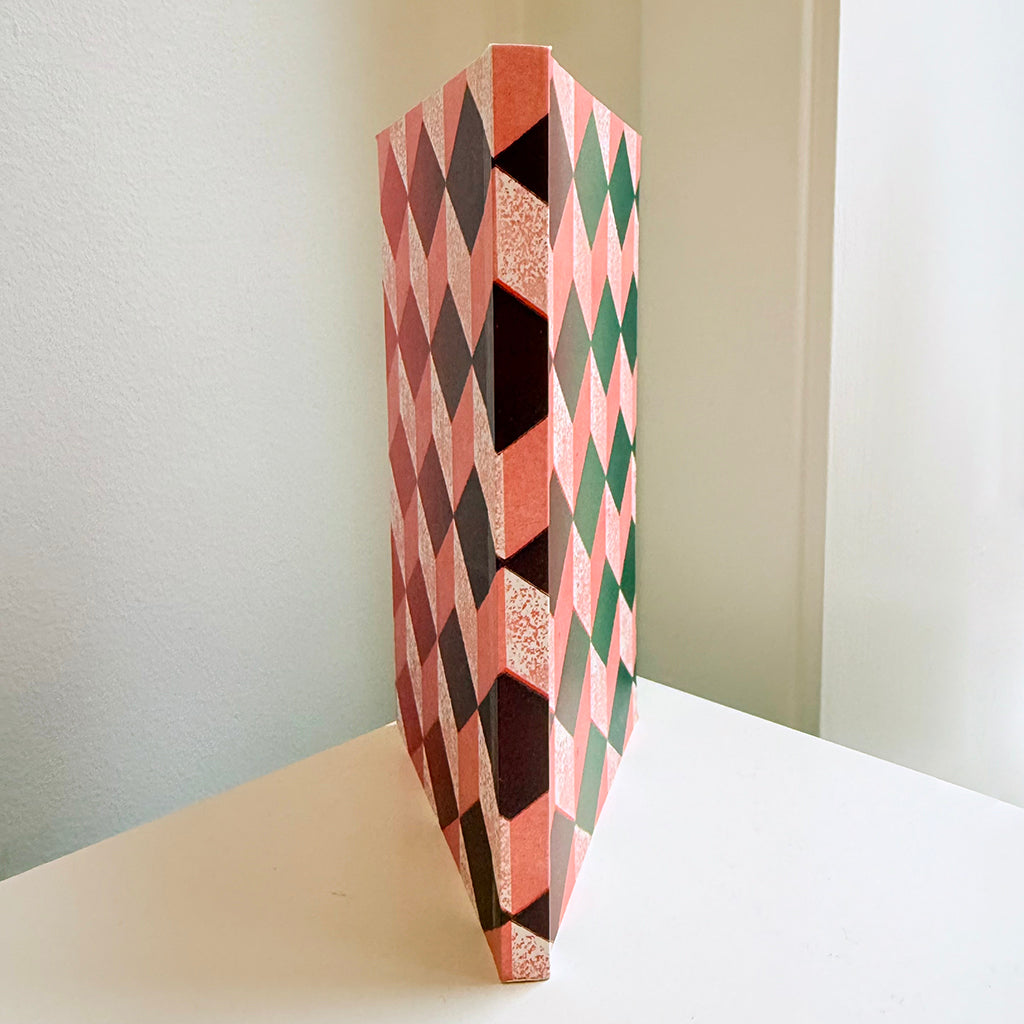 Astier De Villatte Stationery Notebook Medium Peach and Green