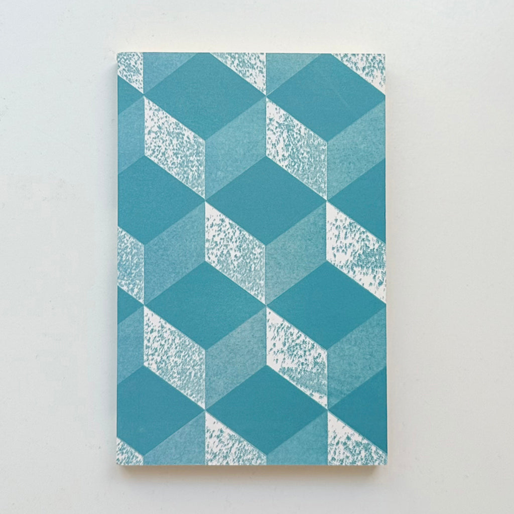 Astier De Villatte Stationery Notebook Small Teal Blue