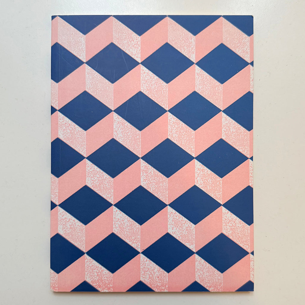 Astier De Villatte Stationery School Notebook Peach and Blue