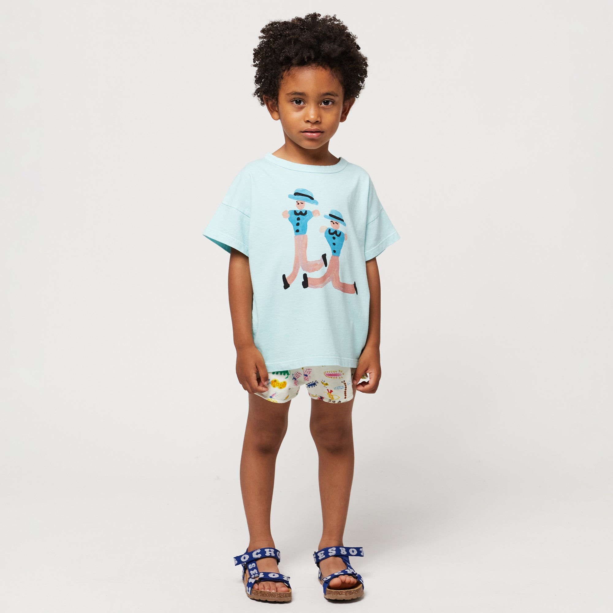 Bobo Choses Child Dancing Giants T-shirt Blue