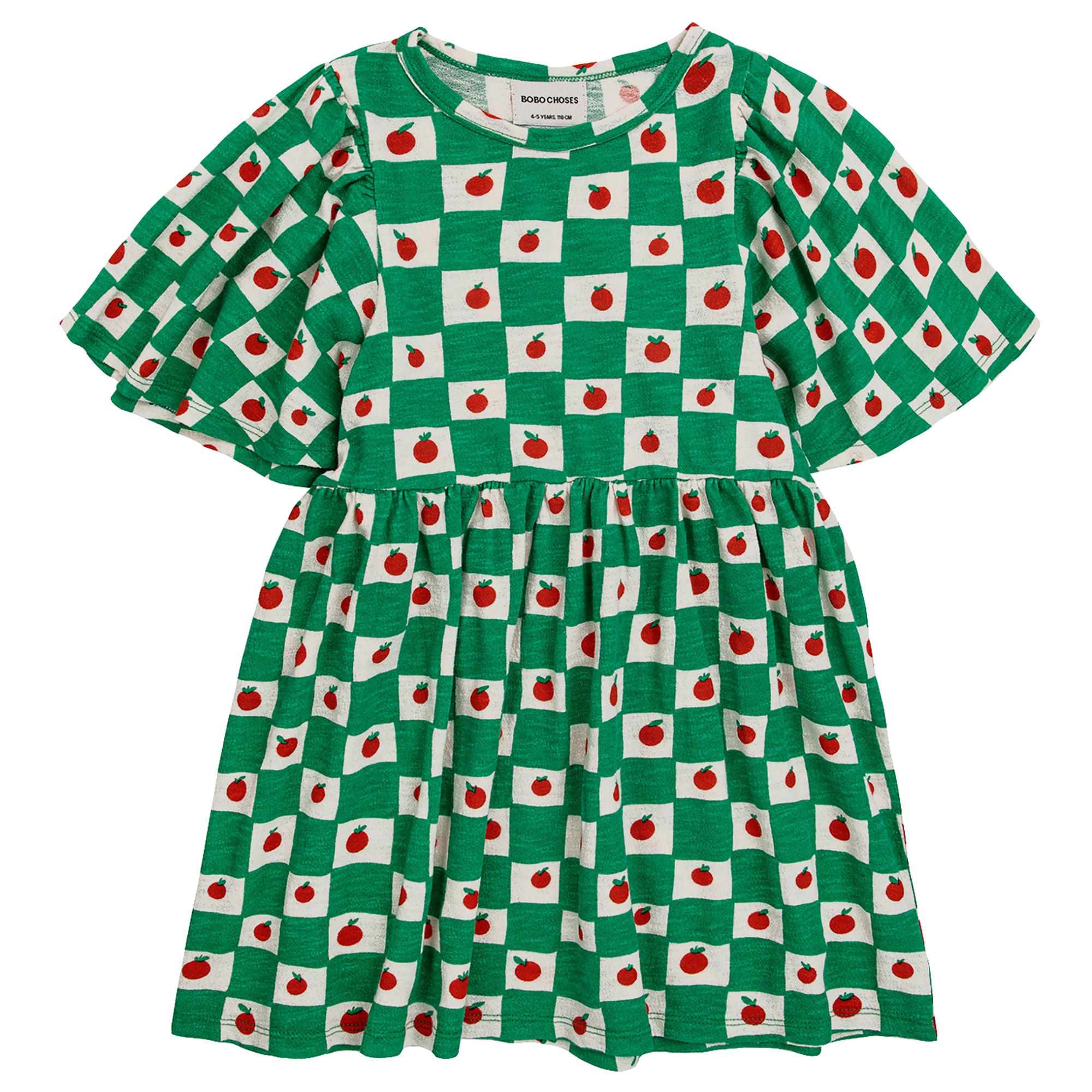 Bobo Choses Child Tomato All Over Dress Green