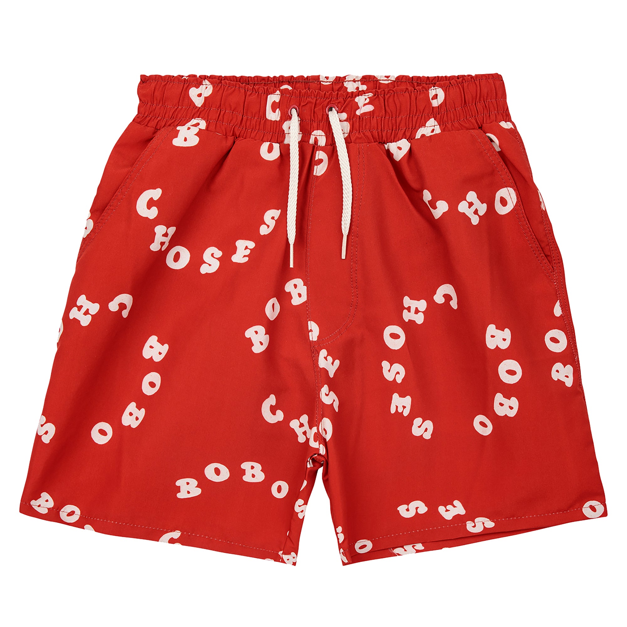 Bobo Choses Child Circle Logo All Over Swim Shorts Red
