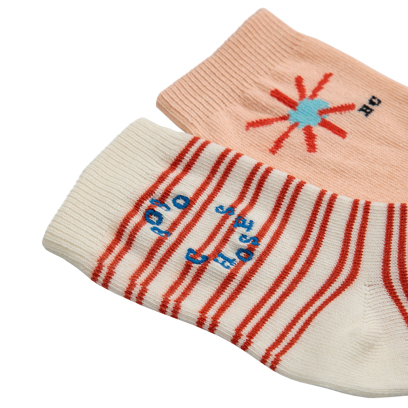 Bobo Choses Baby Set Of Two Sun Socks Light Pink