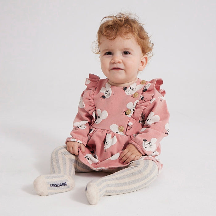 Bobo Choses Baby All Over Mouse Dress Pink - Advice from a Caterpillar